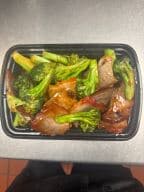 Best 76. Roast Pork with Broccoli芥兰叉烧 in Southport, NC